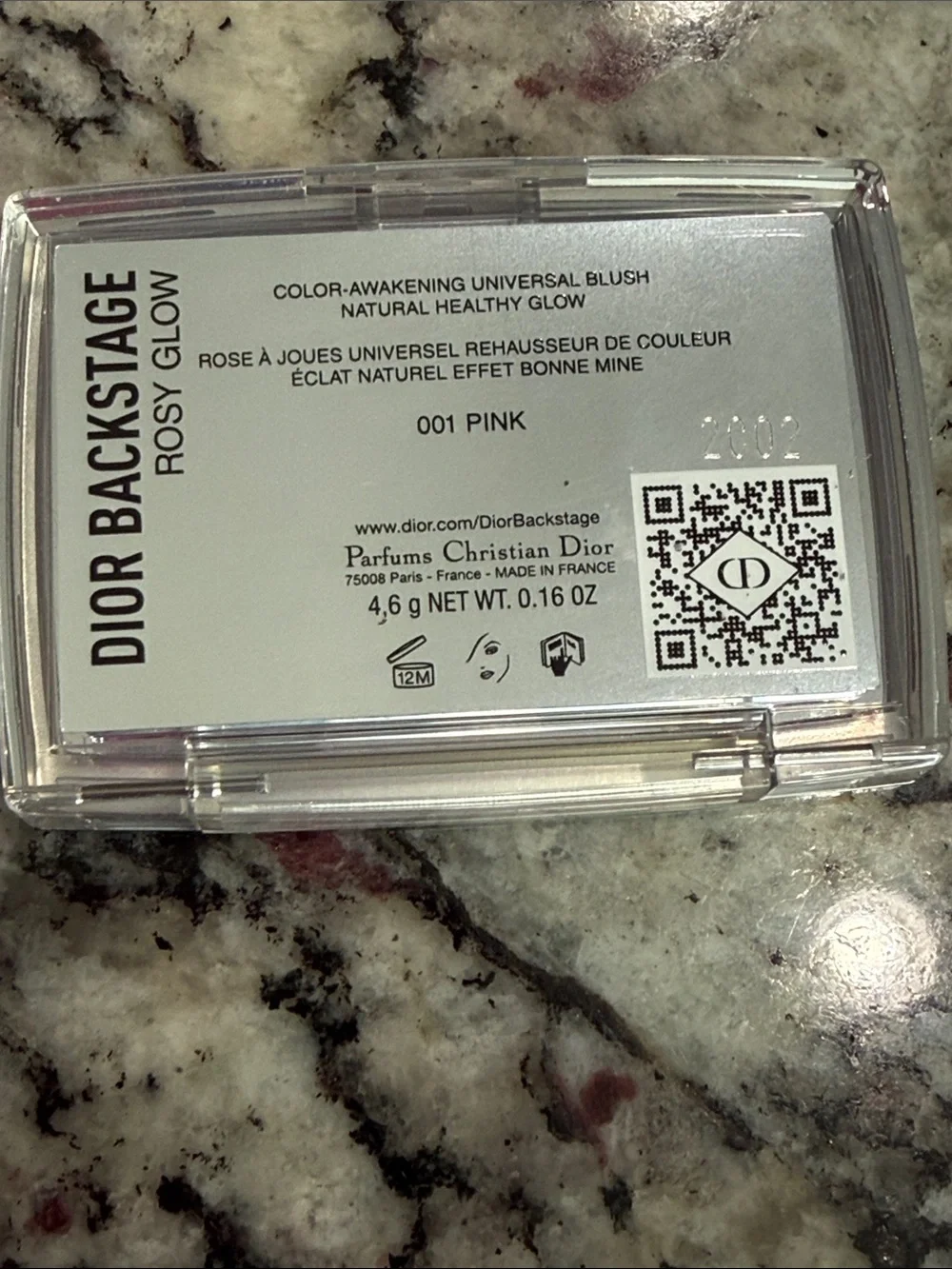 Dior 001 Pink Original Backstage Blush